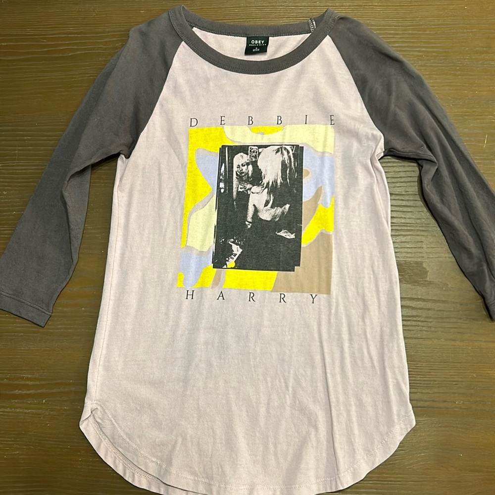 Obey Debbie Harry baseball tee